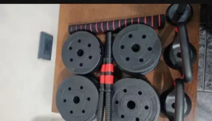 Kit treino 6 em 1 são 10 kilos novo sem marca de uso