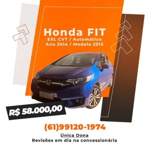 Honda Fit EXL 1.5 Flex/flexone 16V 5P AUT 2015