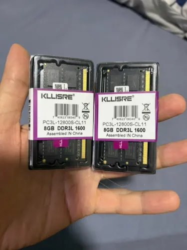 Kit - 2 memórias RAM Notebook - Kllisre 8GB DDR3 1600mhz
