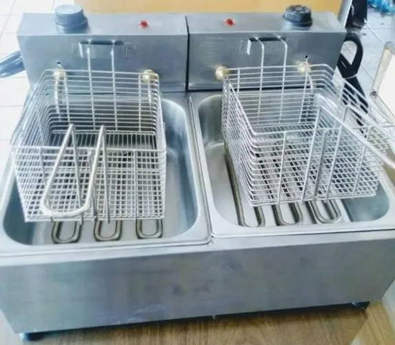 Fritadeira elétrica industrial em aço inox a pronta entrega