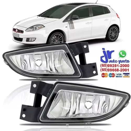 Par Farol Milha Fiat Bravo 2011 2012 2013 2014 Auxiliar Neblina