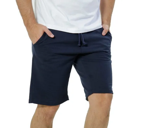 Bermuda de Moletom Masculina Azul Marinho