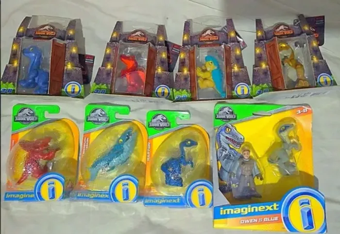 Imaginex Jurassic World Mattel Fisher Price Pack 8 Raros!