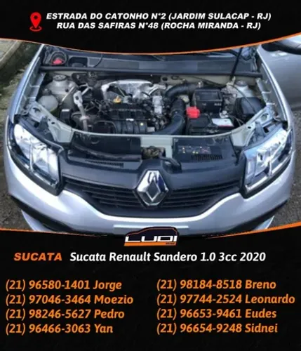 Sucata Renault Sandero 1.0 3cc 2020