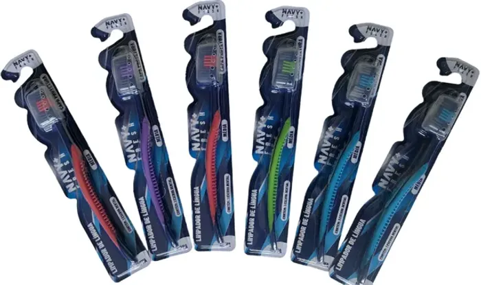 Escova De Dente Adulto Cerdas Média Kit 6 unidades