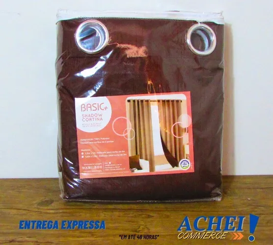 Cortina Blackout Basic+ 5,00x2,80m Corta luz Havana Marrom - Novo