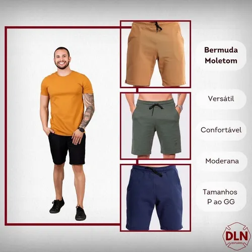 Bermudas Masculinas de Moletom 