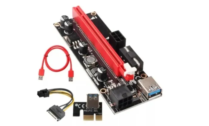 Placa Pci-e Express Riser Ver009s Usb 3.0 Extensor Ethereum 