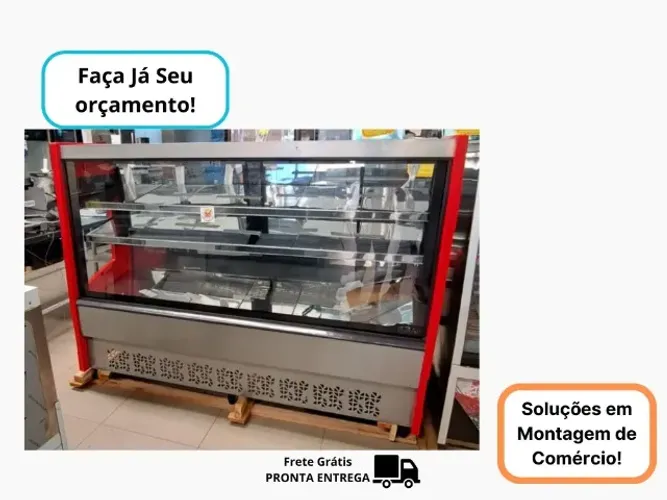 Balcao de Açougue Polar Vermelho2,0M