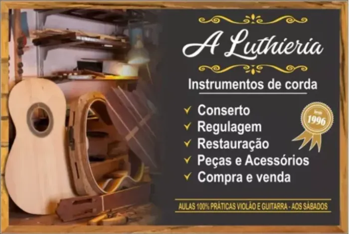 Luthieria Instrumentos De Corda Violão Baixo Guitarra Violin