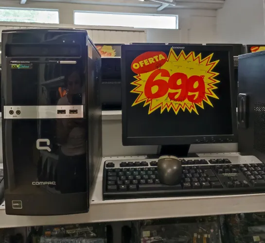 Kit Computador Completo AMD Athlon II X2 04Gb HD 250 Monitor 17" Pol. + Periféricos