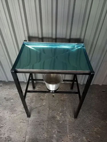 Mesa de aço inox para corte de frango 