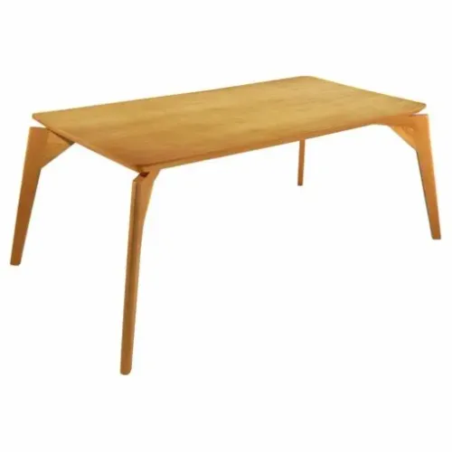 Mesa de Jantar Tiradentes 160x80 Imbuia Natural Base em madeira maciça