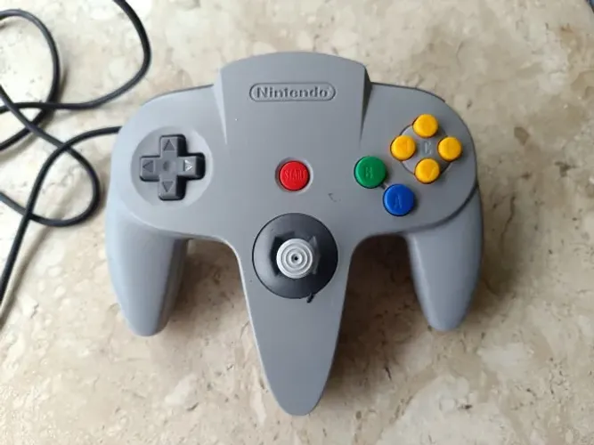Controle Original Nintendo 64 Original Cinza