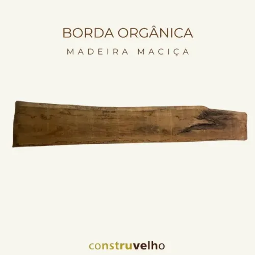 Prancha De Madeira Maciça Com Borda Orgânica
