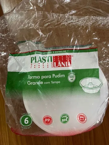 Forma de plástico forneável 