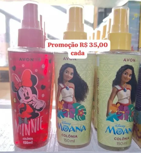 Colônia Infantil Minnie e Moana Avon 150ml - Promoção!