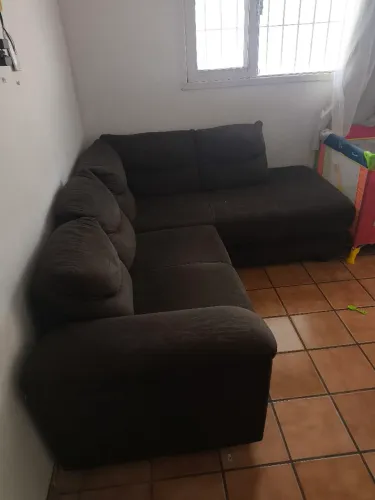 Sofá em L, 5 lugares