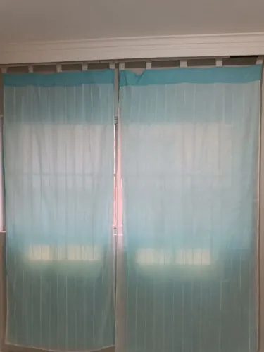 Cortina Azul - Decoração