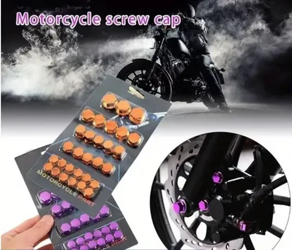 Kit com 30 Capas De Parafusos De Motocicletas Scooters Motorizadas Acessórios Bike z947