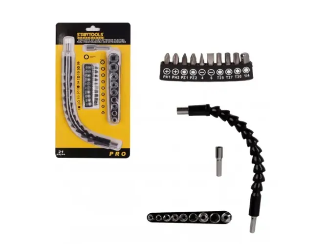 Conjunto de Cabo Extensor Flexível com Bits/Soquetes Startools