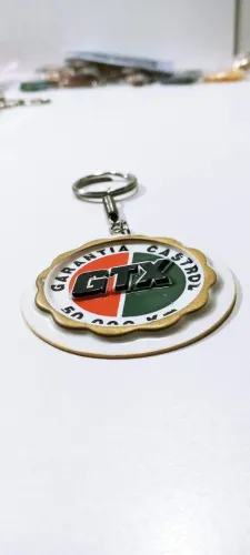 Chaveiro antigo Castrol GTX Carburgo Auto Comercial Novo Hamburgo