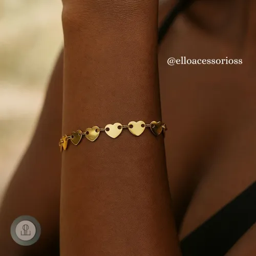 Pulseira feminina bordô