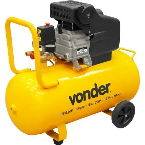 Moto compressor De Ar 25 Litros 2hp Mcv25 - Vonder