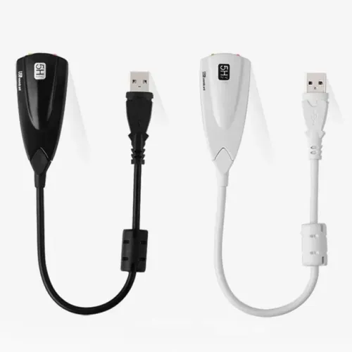 Placa de Som / Áudio USB com cabo Extensor Novo Plug and Play