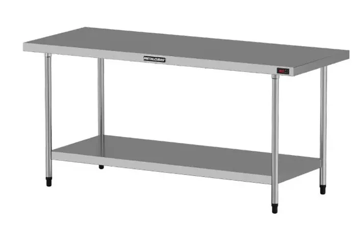Mesa AQUECIDA inox METALCUBAS 