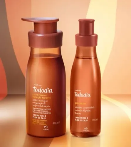 Hidratante + Body Splash Tododia Jambo Rosa e Flor de Caju - Natura