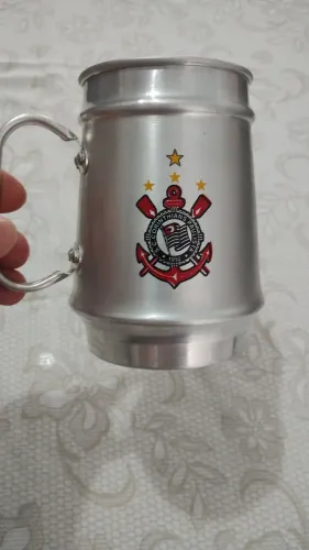 Caneca do Corinthians em alumínio