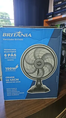Ventilador de Mesa Britânia 150W Turbo Bivolt
