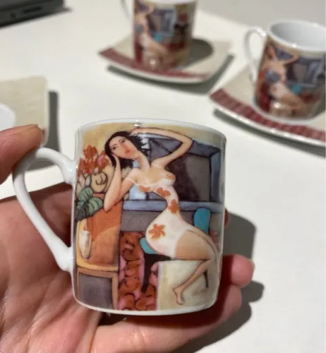 Xícaras de café decorativas