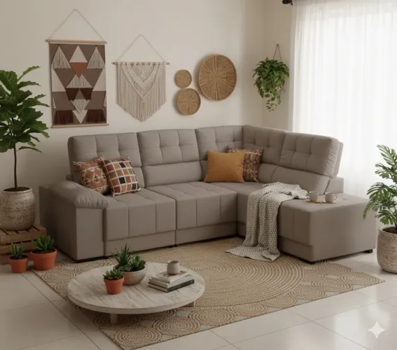 Sofá Retrátil Gigante com Chaise NOVO ENTREGA HOJE