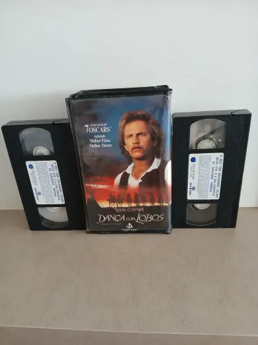 VHS Duplo Dança Com Lobos - Kevin Costner