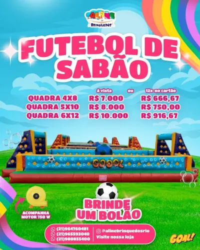 Futebol de Sabão Inflável