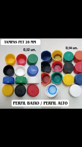 100 un. TAMPA PET LJ. FÍSICA FORTALEZA !