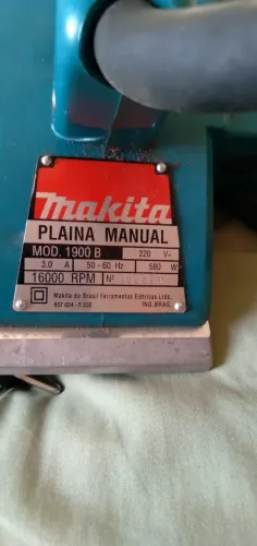 Plaina makita mod 1900b nova na caixa nunca foi usada