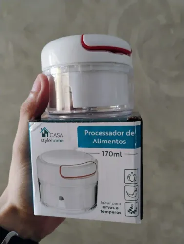Mini Triturador Manual De Alho / Alimento - Novo