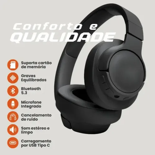 Fone De Ouvido Corrida Bluetooth Regulável P2 Cartão Memória