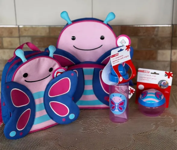 Kit Infantil Skip Hop Borboleta - Mochila + Acessórios
