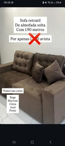 Sofa retratil retro Pronta entrega