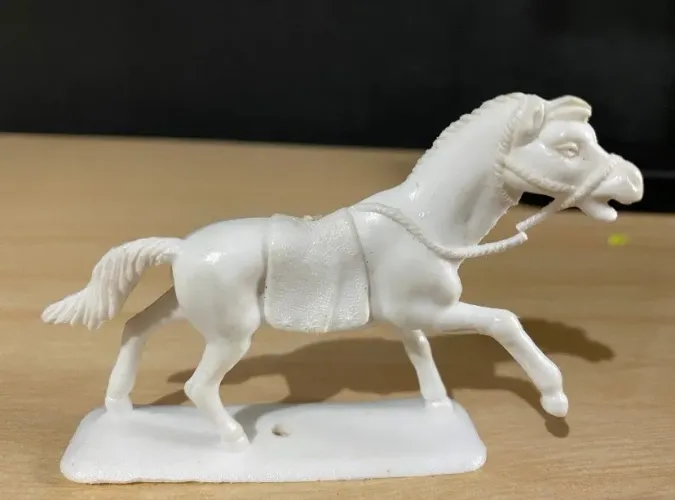 6 cavalos - plástico - década de 90