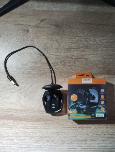 Fone Sem Fio 776 Gamer Preto Bluetooth Para Academia Treino Luz Verde