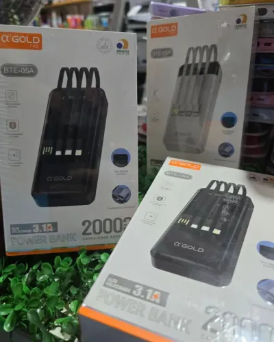 Carregador portátil gold 20000mah e 10000mah novos
