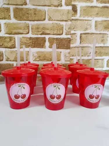 Copos personalizados Cerejinha 