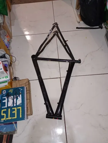 Quadro de bicicleta com detalhe
