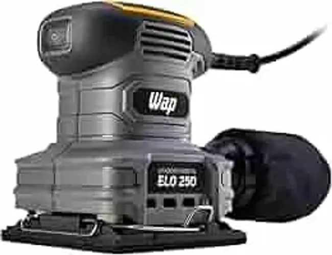 WAP Lixadeira Roto Orbital ELO 250 com Coletor de Pó Removível, Empunhadura e Base Emborra