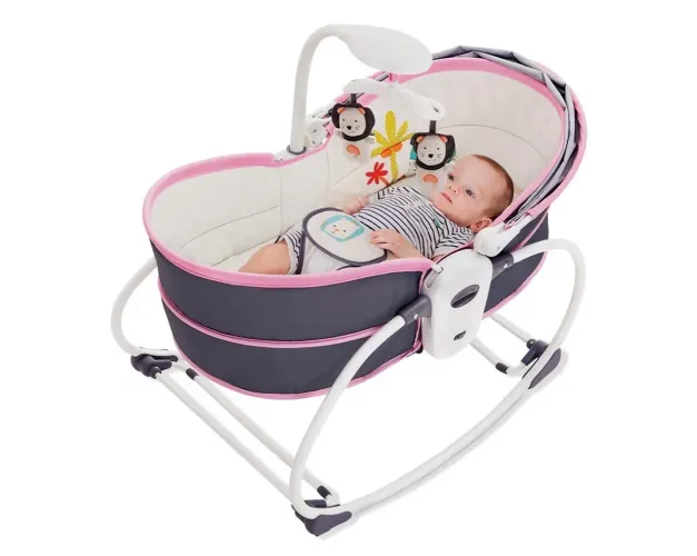 Moisés para bebê com musica e vibração 